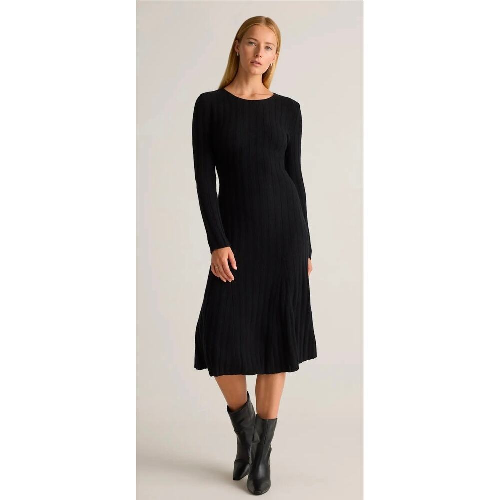 Quince Black Mini Dress